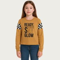 Blusa Infantil Manga Longa Estampada Cativa