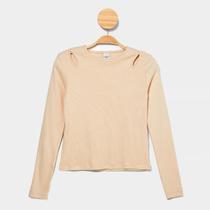 Blusa Infantil Manga Longa Hering Casual Menina