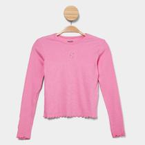Blusa Infantil Manga Longa Hering Casual Menina