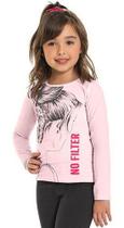 Blusa Infantil Manga Longa Lantejoulas Marlan 24711 T 4 À 10