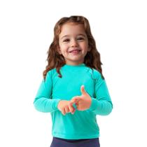 Blusa Infantil Manga Longa Proteção Solar UV50+: Kit 2 Cores Sortidas 4 a 10 anos