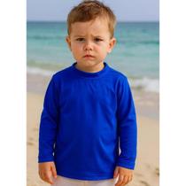 Blusa infantil manga longa unissex proteção 50+uva uvb mais corpo Blusa infantil manga longa unissex proteção 50+uva uvb mais corpo