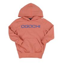 Blusa Infantil Masculino Ogochi com Capuz Salmão - 026476 Blusa Infantil Masculino Ogochi com Capuz Salmão - 026476