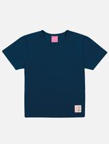 Blusa Infantil Menina Básica Azul Marinho Mundo Cinti Blusa Infantil Menina Básica Azul Marinho Mundo Cinti