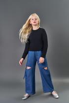 Blusa Infantil Menina Básica Preto CTV Blusa Infantil Menina Básica Preto CTV