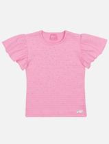 Blusa Infantil Menina Com Strass Rosa Mundo Cinti Blusa Infantil Menina Com Strass Rosa Mundo Cinti