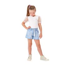 Blusa Infantil Menina Cotton Verão Básica 234031