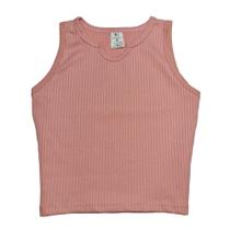 Blusa Infantil Menina Cropped Regata Primavera Verão