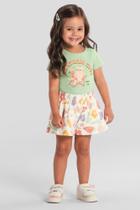Blusa infantil menina de gatinho Brandili