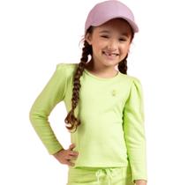 Blusa Infantil Menina em Canelado Cotelê