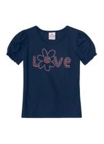 Blusa infantil menina em malha Brandili