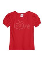 Blusa infantil menina em malha Brandili Blusa infantil menina em malha Brandili