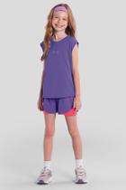 Blusa infantil menina em nylon dry Brandili Active