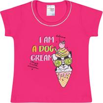 Blusa Infantil Menina Estampa Em Glitter Fantoni