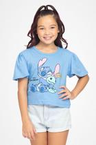 Blusa Infantil Menina Estampa Stitch Lilo & Stitch - Fakini