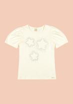 Blusa Infantil Menina Estrelas Glinny Off White 8