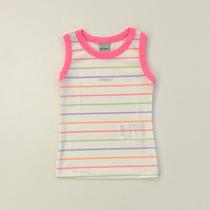 Blusa Infantil Menina Infanti Neon Colorida Verão Moda Kids 86550