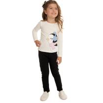 Blusa Infantil Menina Inverno Pinguim - By Gus