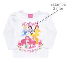 Blusa Infantil Menina Inverno Princesas Branca De Neve 1 A 8