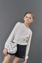 Blusa Infantil Menina Lastex Natural CTV Blusa Infantil Menina Lastex Natural CTV