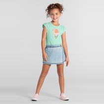 Blusa infantil menina malha sorvete Brandili