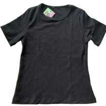 Blusa infantil menina Manga curta Canelada 1 ao 16 09-A Lavin Basic