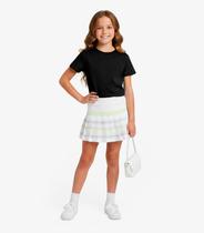 Blusa Infantil Menina Manga Curta Lisa Soletex Preto Blusa Infantil Menina Manga Curta Lisa Soletex Preto