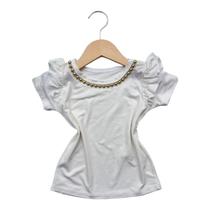 Blusa infantil menina manga curta Blusa infantil menina manga curta