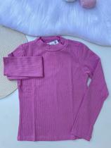 Blusa Infantil Menina Manga Longa Canelada Lilydee Cor:RosaTamanho:8 Blusa Infantil Menina Manga Longa Canelada Lilydee Cor:RosaTamanho:8