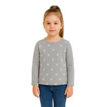 Blusa Infantil Menina Manga Longa com Estampa de Estrelinhas Kyly Blusa Infantil Menina Manga Longa com Estampa de Estrelinhas Kyly