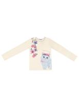 Blusa infantil menina manga longa Trck Nick