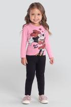 Blusa infantil menina Minnie Mouse Brandili Blusa infantil menina Minnie Mouse Brandili
