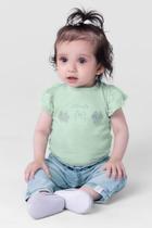 Blusa infantil menina Minnie Mouse em malha Brandili Verde Blusa infantil menina Minnie Mouse em malha Brandili Verde