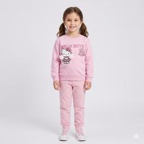 Blusa Infantil Menina Moletom Hello Kitty Pompom Blusa Infantil Menina Moletom Hello Kitty Pompom