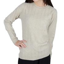 Blusa Infantil Menina Pixe Love Tricot Bege Amendoa - 810033 Blusa Infantil Menina Pixe Love Tricot Bege Amendoa - 810033