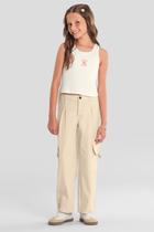 Blusa infantil menina regata em ribana Brandili Blusa infantil menina regata em ribana Brandili