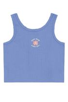 Blusa infantil menina regata em ribana Brandili Blusa infantil menina regata em ribana Brandili