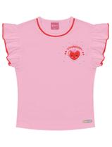 Blusa Infantil Menina Strawberry Rosa Cinti Blusa Infantil Menina Strawberry Rosa Cinti