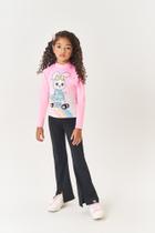 Blusa Infantil Menina Térmica Coelha Rosa Mundo Cinti Blusa Infantil Menina Térmica Coelha Rosa Mundo Cinti