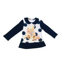 Blusa Infantil Menina Ursinho