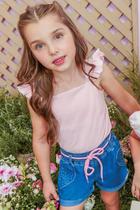 Blusa Infantil Perolas M/C Infanti 65584