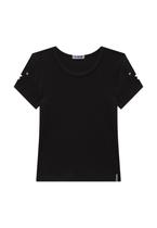 Blusa Infantil Preta Menina Nina GO Blusa Infantil Preta Menina Nina GO