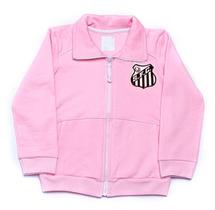 Blusa Infantil Santos Rosa Moletom Oficial Blusa Infantil Santos Rosa Moletom Oficial
