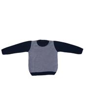 Blusa Infantil Suéter Tricô Azul Marinho