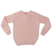 Blusa Infantil Tricot Mescla Rosado