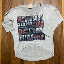 Blusa infantil Two In cinza TAM 10