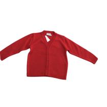 Blusa infantil unissex tricot vermelha