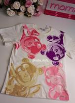 Blusa infantil ursinhos coloridos momi