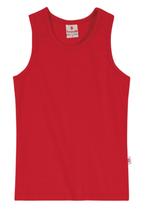 Blusa infantil vermelha menina cotton brandili