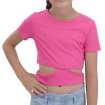 Blusa Infanto Juvenil Malwee Cropped Pink - 100010